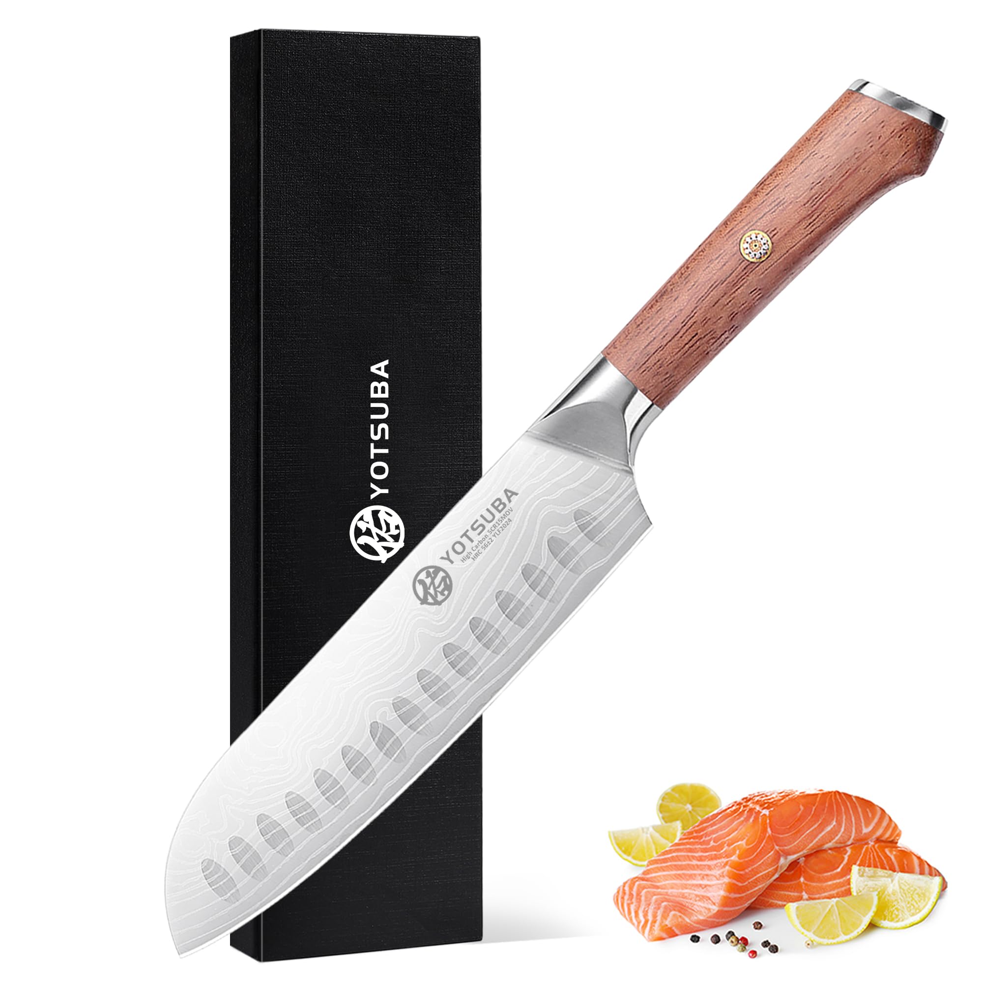 Amazon.com: YOTSUBA Santoku Knife, 7 Inch Kitchen Knife, Sharp
